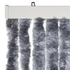 vidaXL Fly Curtain Silver 39.4x78.7" Chenille