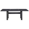 vidaXL 9 Piece Patio Dining Set Poly Rattan Black
