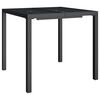 vidaXL Garden Table Anthracite Steel (e-coating and powder coating) Medium
