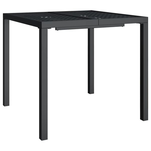 vidaXL Garden Table Anthracite Steel (e-coating and powder coating) Medium