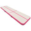 vidaXL Inflatable Gymnastics Mat with Pump 315.0x39.4x5.9" PVC Pink