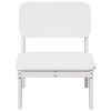 vidaXL Garden Chair White Solid Pine Wood Standard Garden Chair