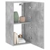vidaXL TV Wall Cabinet Concrete Grey Engineered Wood Medium