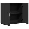 vidaXL Sideboard Black Engineered wood 29.9 inches tall Sideboard