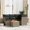vidaXL Garden Sofa Set Gray