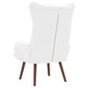 vidaXL Armchair White 27.17 x 29.13 x 36.61 in Artificial Leather