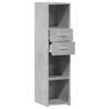 vidaXL Highboard Concrete Grey Engineered Wood 11.8x16.7x48.8 in