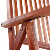vidaXL Garden Chair Set of 3 Brown Solid Acacia wood Medium Foldable