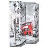vidaXL Folding Room Divider 63.0x66.9" London Bus Black and White