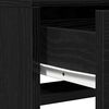vidaXL Dressing Table with Drawer Black Oak 19.69 x 16.14 x 53.15 in
