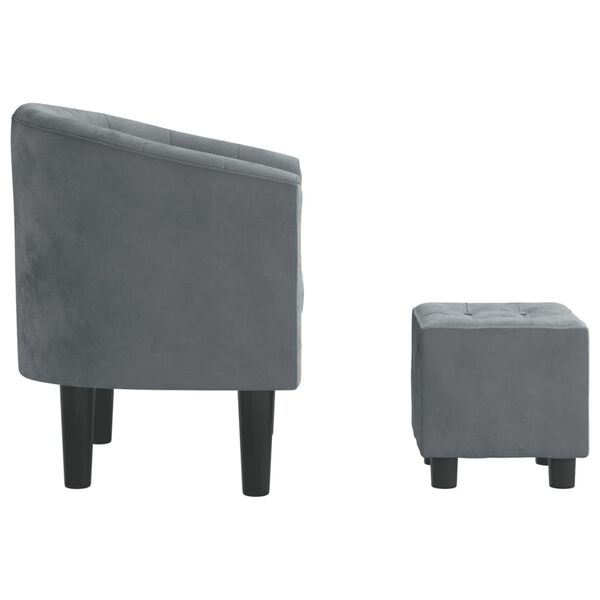 vidaXL Tub Chair Dark Grey