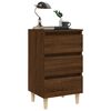 vidaXL Bed Cabinet Brown Oak Engineered Wood Medium Bed Cabinet