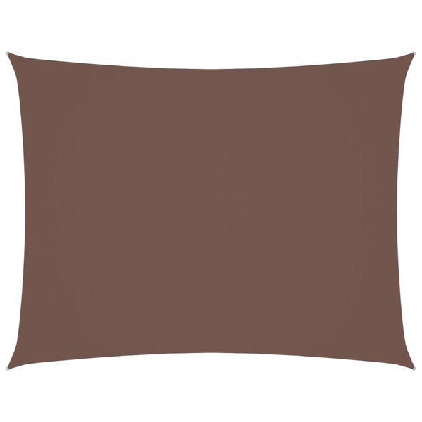 vidaXL Sunshade Sail Oxford Fabric Rectangular 11.5x16.4' Brown
