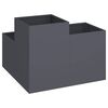 vidaXL Garden Planter Anthracite 100 x 100 x 60 cm Steel