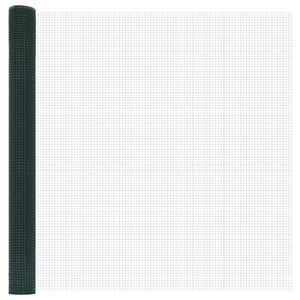 vidaXL Welded Wire Fence Green 5.2'x 32.8'Steel