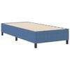 vidaXL Platform Bed Frame Blue 31.50 x 78.74 in Fabric
