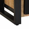 vidaXL TV Cabinet Black and brown Solid rough mango wood, iron Medium
