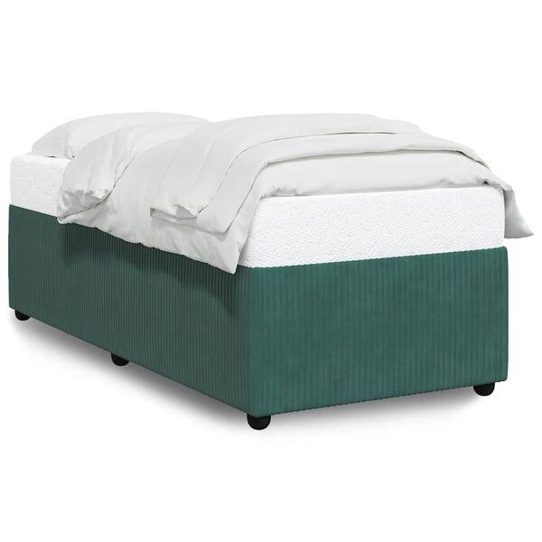 vidaXL Bed Frame Dark Green