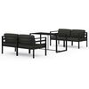 vidaXL Garden Lounge Set Anthracite