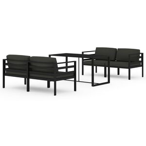 vidaXL Garden Lounge Set Anthracite