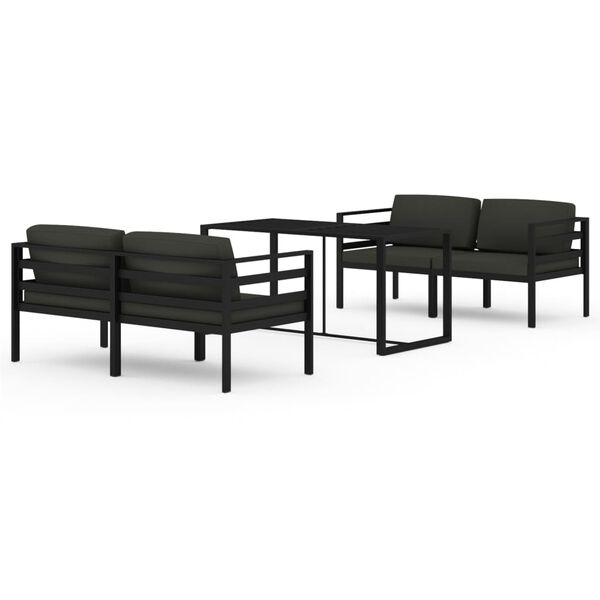 vidaXL Garden Lounge Set Anthracite