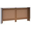 vidaXL Radiator Cover Anthracite 67.7"x7.5"x32.1" MDF