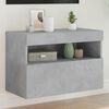 vidaXL TV Wall Cabinet Concrete Gray Engineered Wood Medium