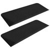 vidaXL Threshold Ramps 2 pcs 43.3x16.1x2.0" Rubber