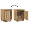 vidaXL Bedside Cabinet Artisan Oak 15.35 x 13.58 x 19.69 in