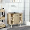 vidaXL Bathroom Cabinet Sonoma oak Engineered wood Medium