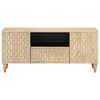 vidaXL TV Cabinet Bleached Natural Solid mango wood, engineered wood