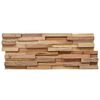 vidaXL 3D Wall Cladding Panels 10 pcs 11.6 ft² Solid Wood Teak