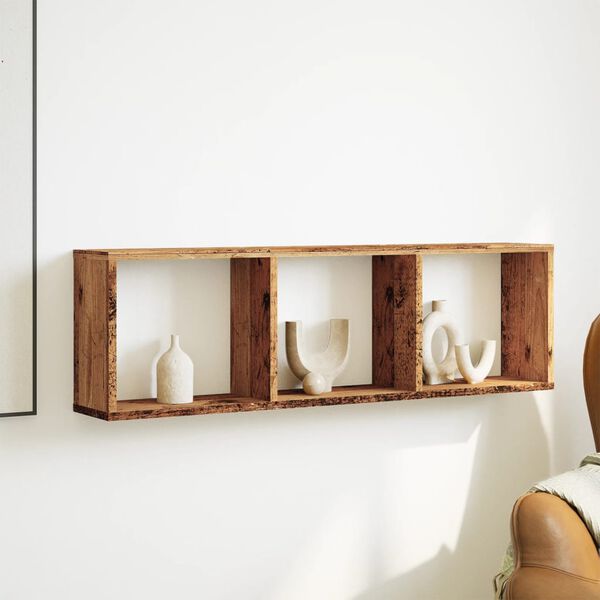 vidaXL Wall Cabinet Vintage Wood Engineered Wood Medium Wall Cabinet