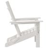vidaXL Folding Adirondack Chair White 31.69 x 29.33 x 36.22 in HDPE