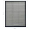 vidaXL Window Screen Anthracite, Black Aluminum, Fiberglass 23.6 x 31.5 in