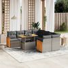 vidaXL Garden Sofa Set Grey