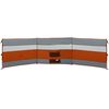 vidaXL Camping Windbreak Grey and Orange 200.0x51.2" Waterproof