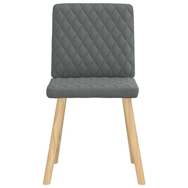 vidaXL Dining Chair Set of 6 Dark Grey