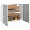 vidaXL Hanging Cabinet Grey Sonoma Engineered Wood 31.5x12.2x23.6 in