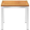 vidaXL Side Table Teak Solid Acacia wood Small Square Contemporary
