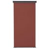 vidaXL Balcony Side Awning Brown Polyester, Aluminum, Steel 49.2 x 98.4 in