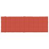 vidaXL Sun Lounger Cushion Melange Red 100% Polyester 73.2 x 22.8 in