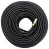 vidaXL Hybrid Air Hose Black 0.6" 164' Rubber and PVC