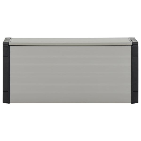 vidaXL Garden Waste Basket Gray 33.5"x13.4"x15.7"