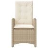 vidaXL Reclining Garden Chair Set of 2 Beige