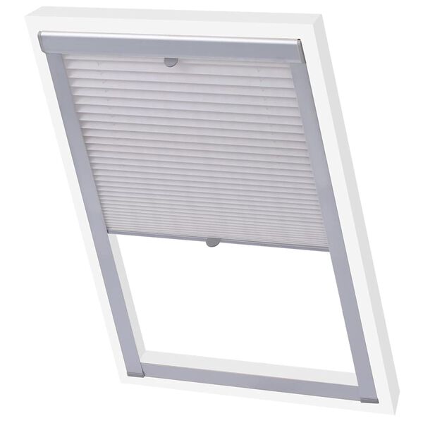 vidaXL Pleated Blinds White C02