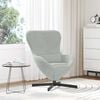 vidaXL Egg Chair Light Grey 24.80 x 28.74 x 35.43 in Velvet