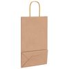 vidaXL Paper Bags 250 pcs with Handles Brown 21x11x36 cm