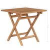 vidaXL Outdoor Table Teak Solid Teak wood Small Foldable Outdoor Table