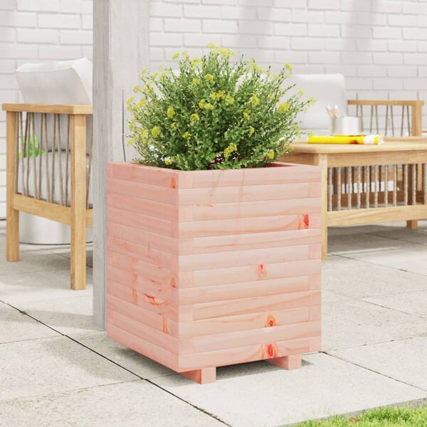 vidaXL Garden Planter Natural wood Solid Douglas Fir wood Medium